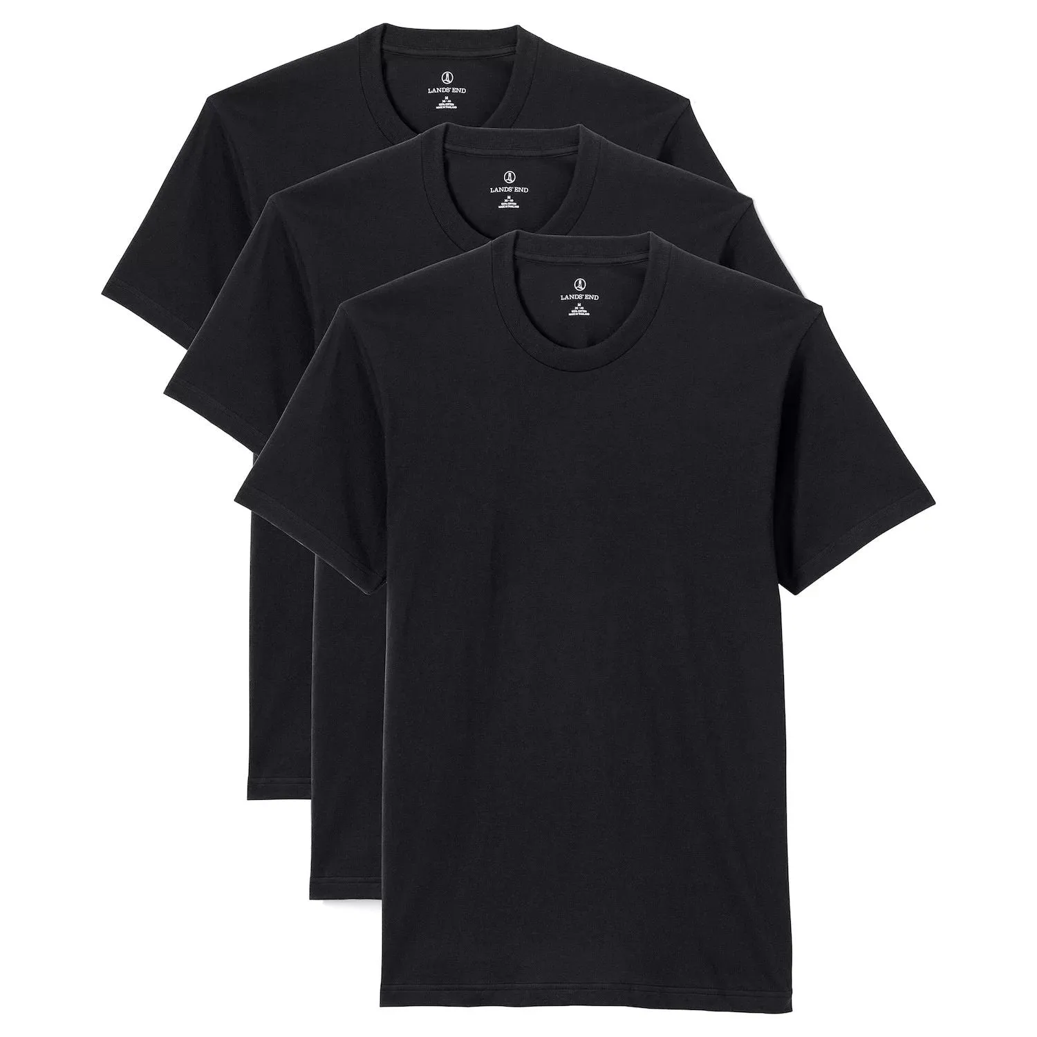 Men's Lands End Crew Neck T-Shirt (3 Pieces) Lands' End