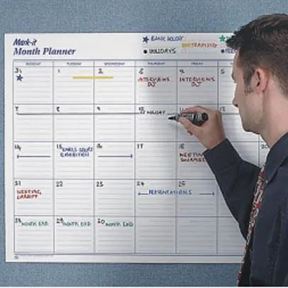 Monthly Laminated Wall Planner