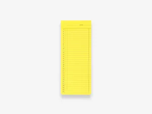 Monthly Sticky Memo Pad Yellow