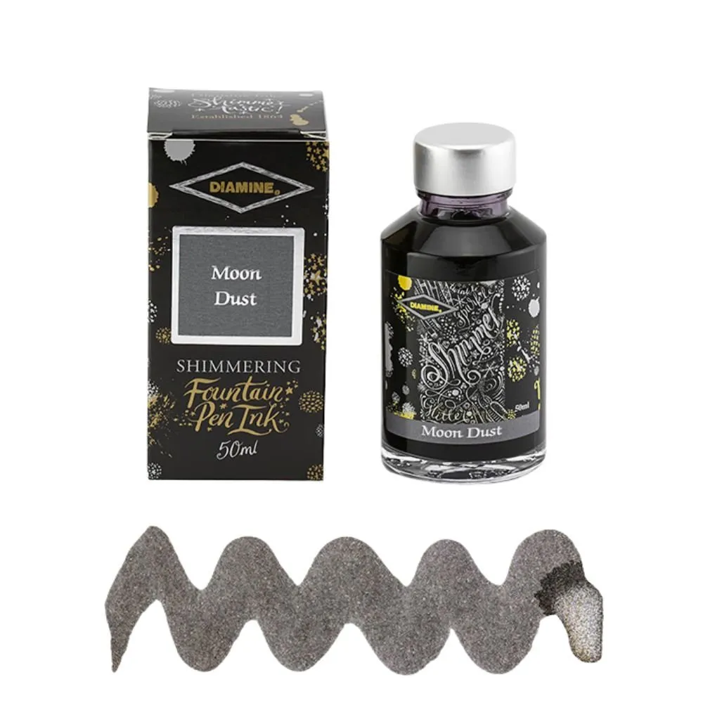 Moon Dust Diamine Shimmering Fountain Pen Ink 50ml