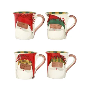 Old St. Nick Multicultural Assorted Mugs (Set of 4)