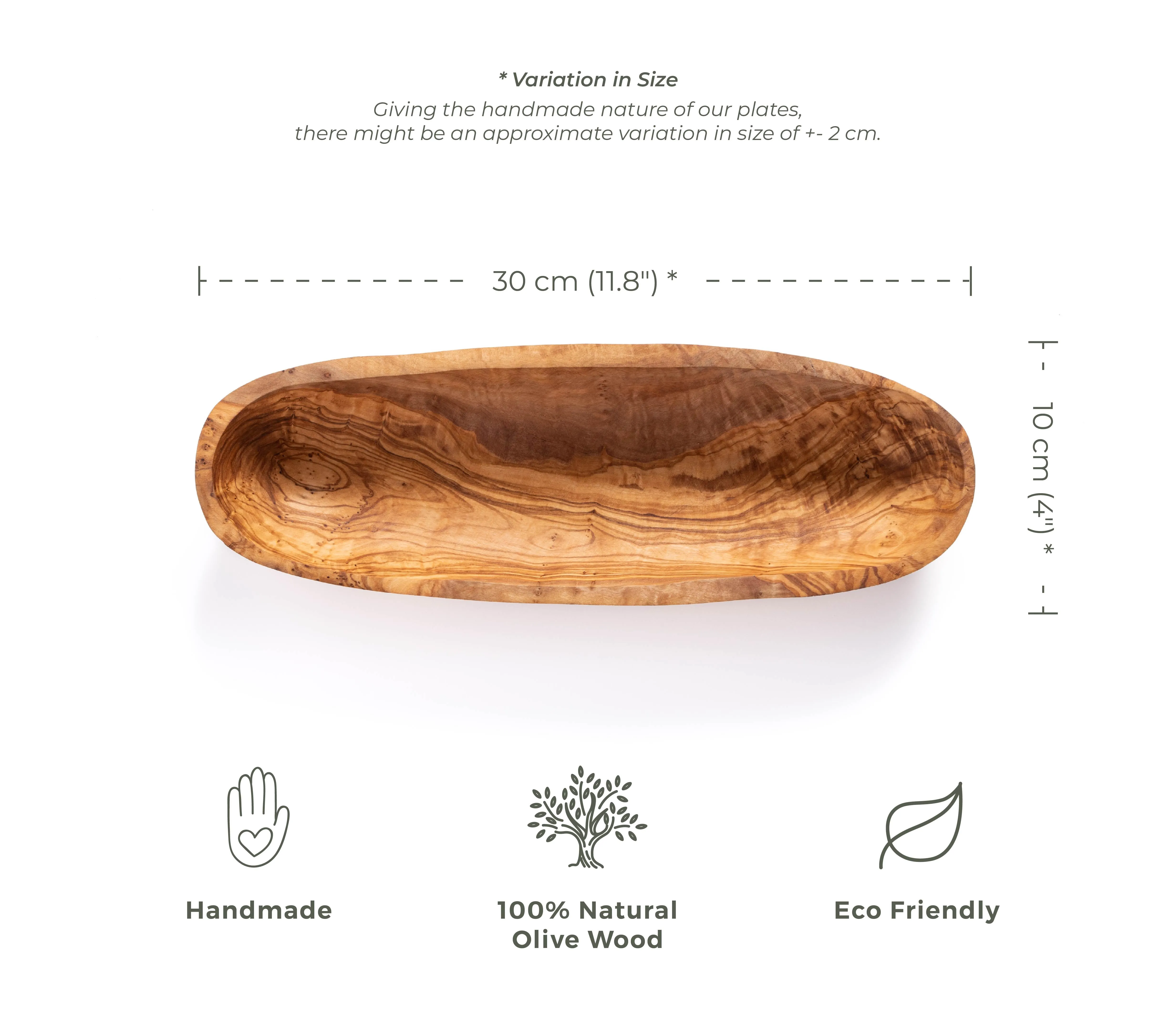 Olive Wood - Bread and Fruit Serving