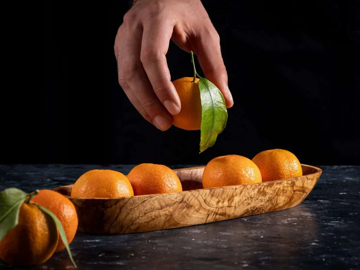 Olive Wood - Bread and Fruit Serving