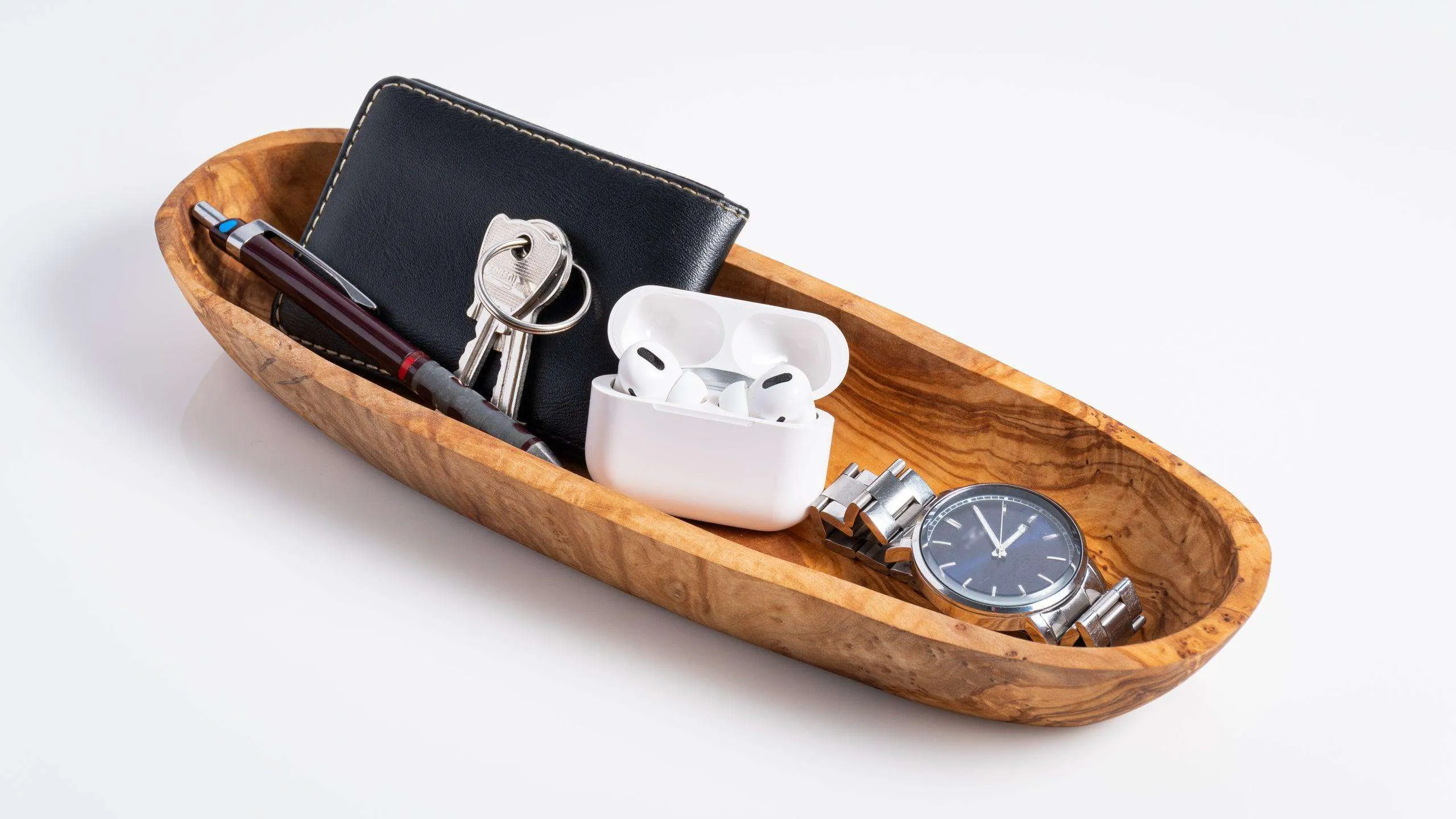 Olive Wood - Bread and Fruit Serving