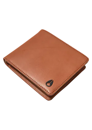 Pass Leather Coin Wallet - Saddle