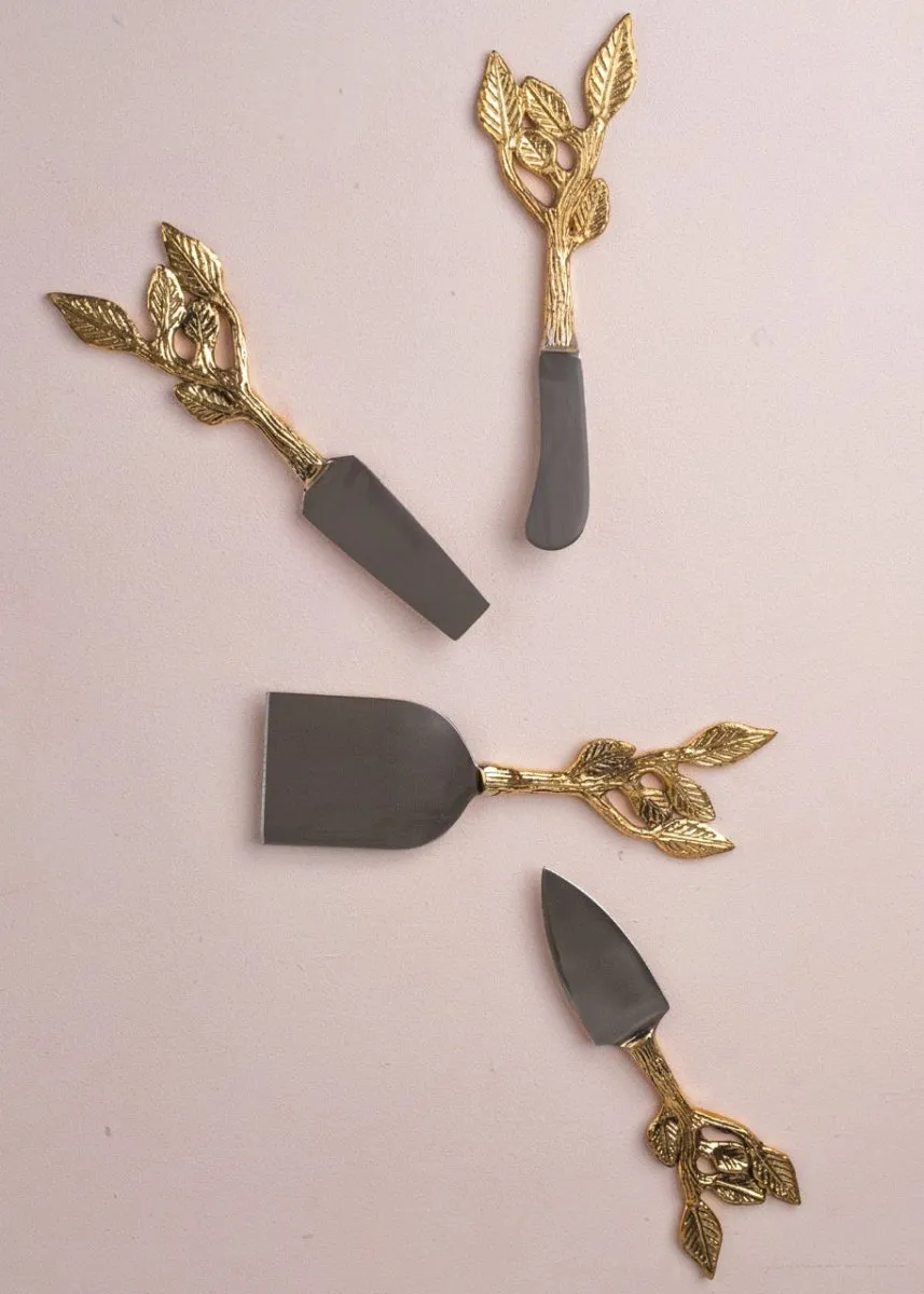 Patram Brass Cheese Knife Set