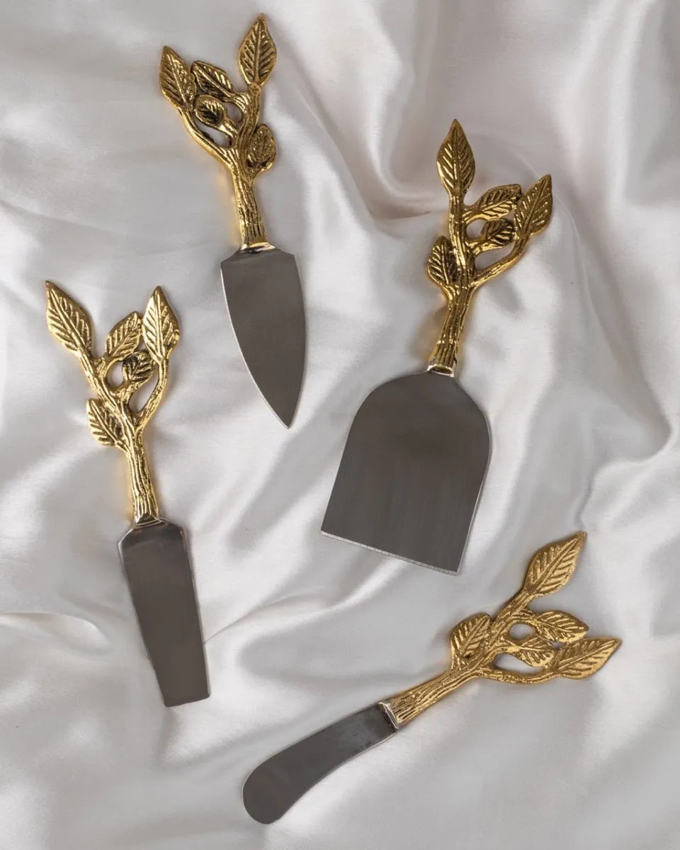 Patram Brass Cheese Knife Set