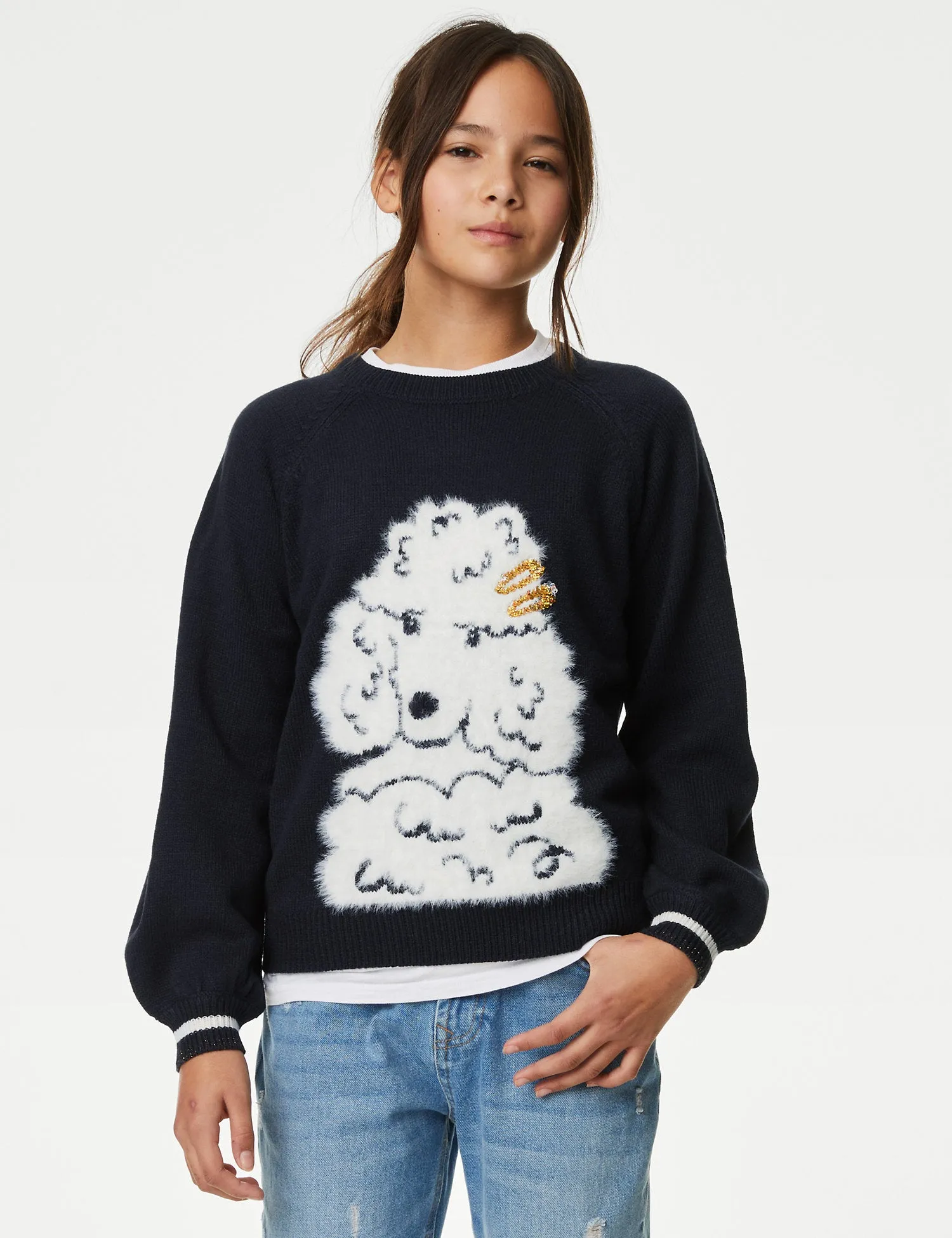 Poodle Knitted Jumper