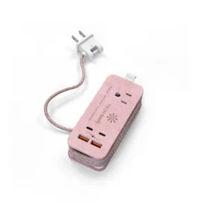 Power Trip Outlet   USB Travel Charging Station - Pink