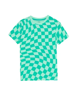 Pure Cotton Checkerboard T-Shirt