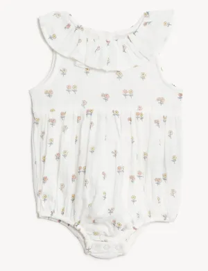 Pure Cotton Floral Romper