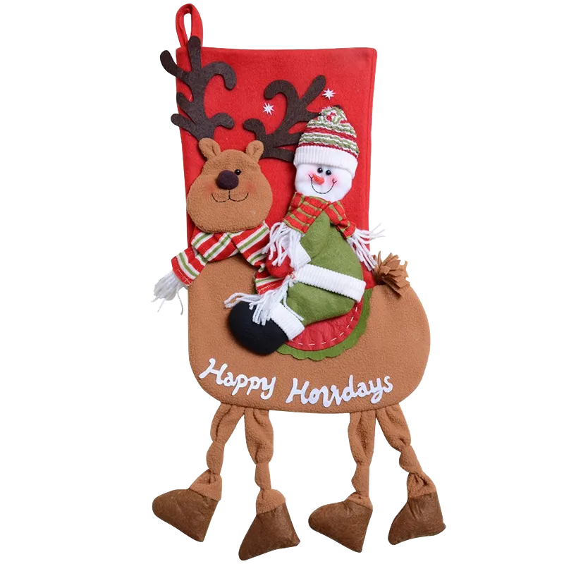 QBSM Classic Cute Christmas Stocking Decorations Gift Bag