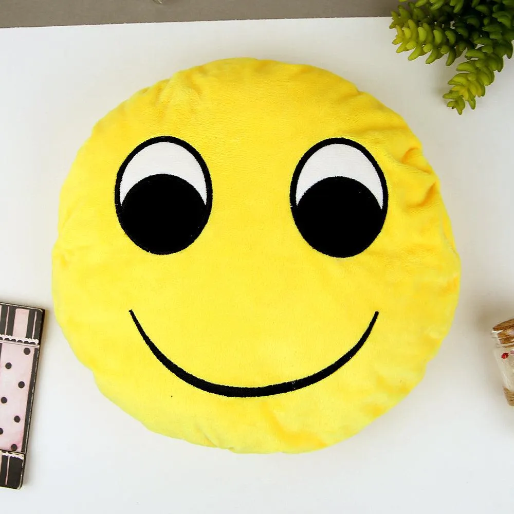 Quality Microfiber stuffed Soft Plush Emoji Cushions 26X26 CM