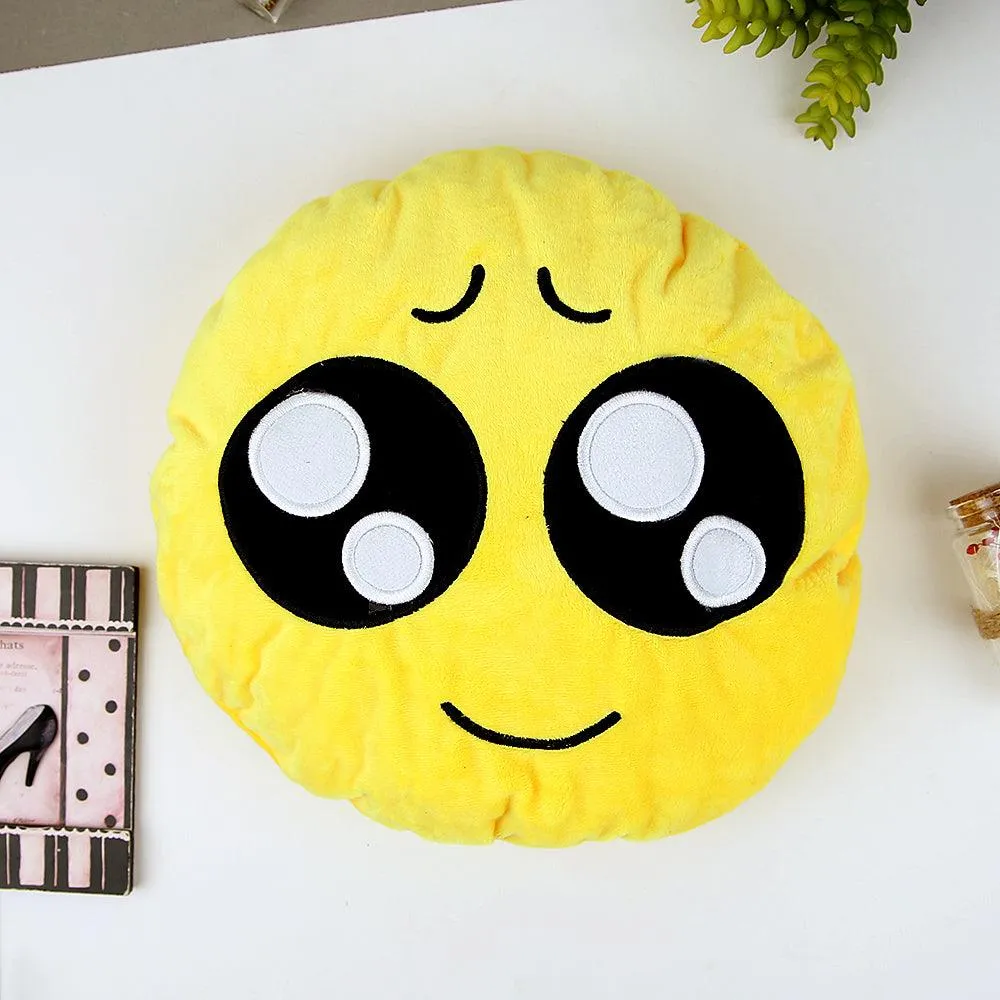 Quality Microfiber stuffed Soft Plush Emoji Cushions 26X26 CM