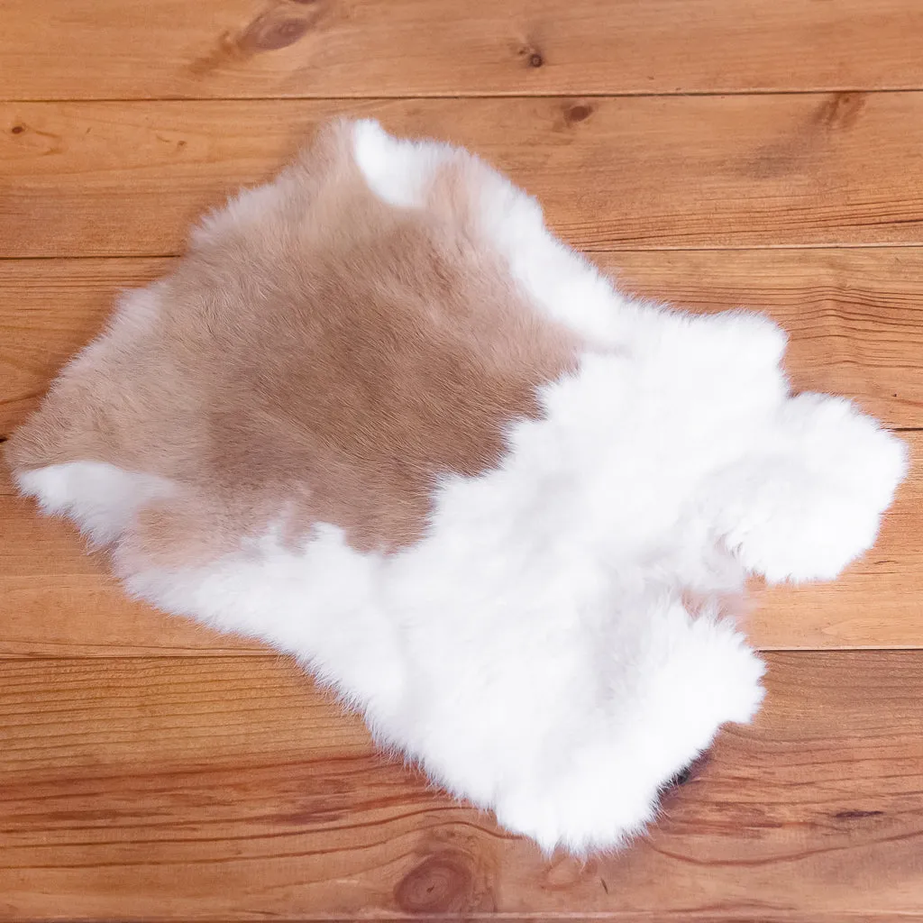 Rabbit Fur Skin (speckled light reddish brown/white)