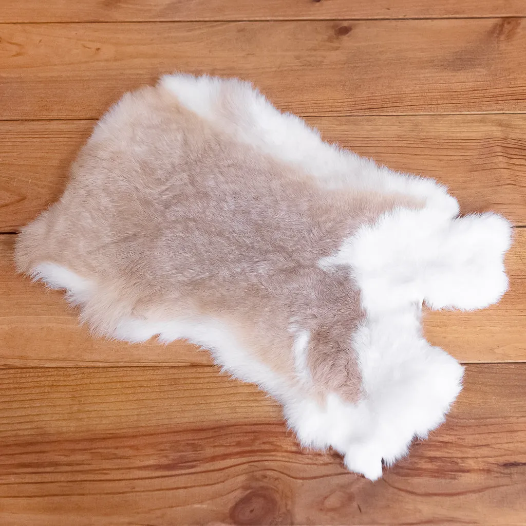 Rabbit Fur Skin (speckled light reddish brown/white)