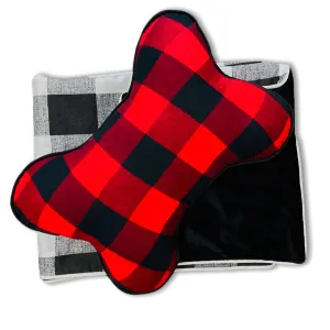 Red Buffalo Check Cuddle Blanket & Pillow Gift Set