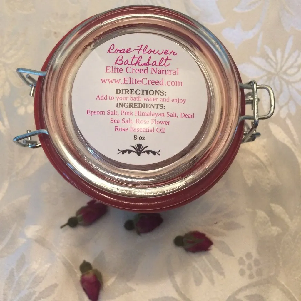 Rose Flower Bath Salt, free shipping