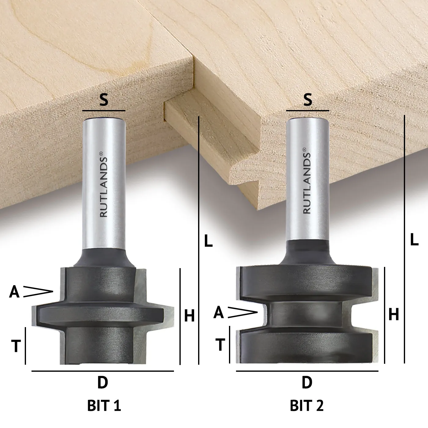 Router Bit Set - Tongue & Groove Wedge