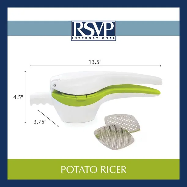 RSVP International Potato Ricer with 2 Interchangeable Blades