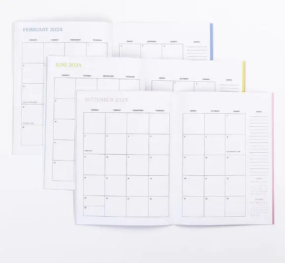 Starbright Pink Monthly Planner