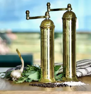 The Original 'Brass Mill' - 8" Salt Grinder