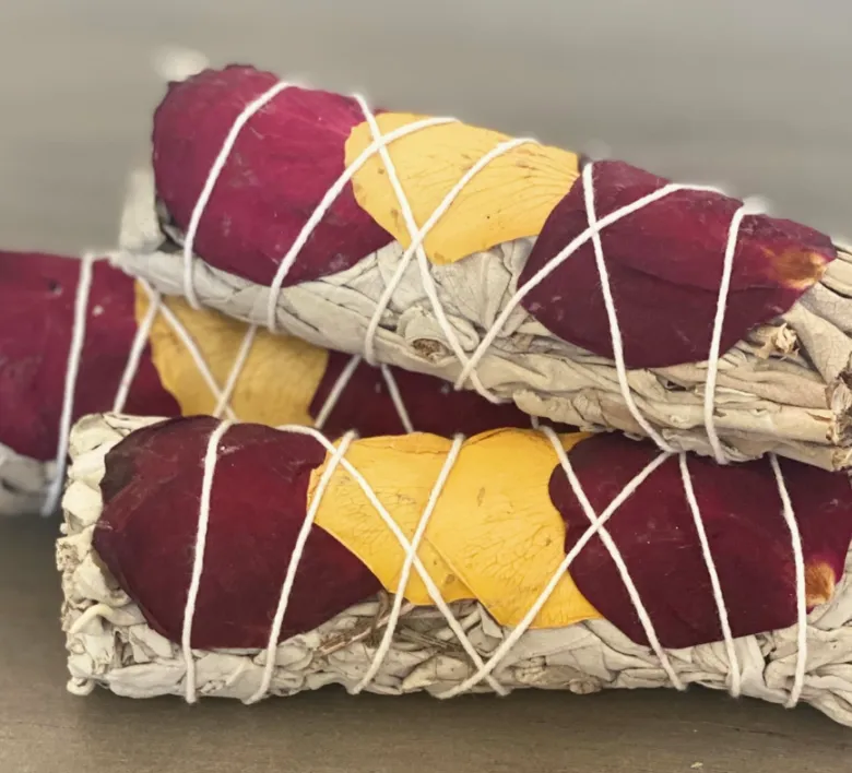 White Sage, Palo Santo and Floral Smudge Sticks