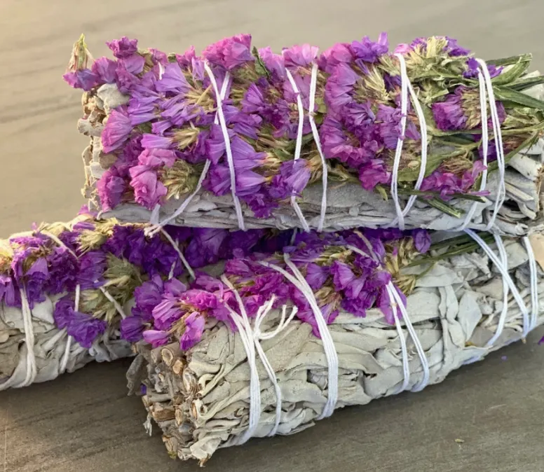 White Sage, Palo Santo and Floral Smudge Sticks